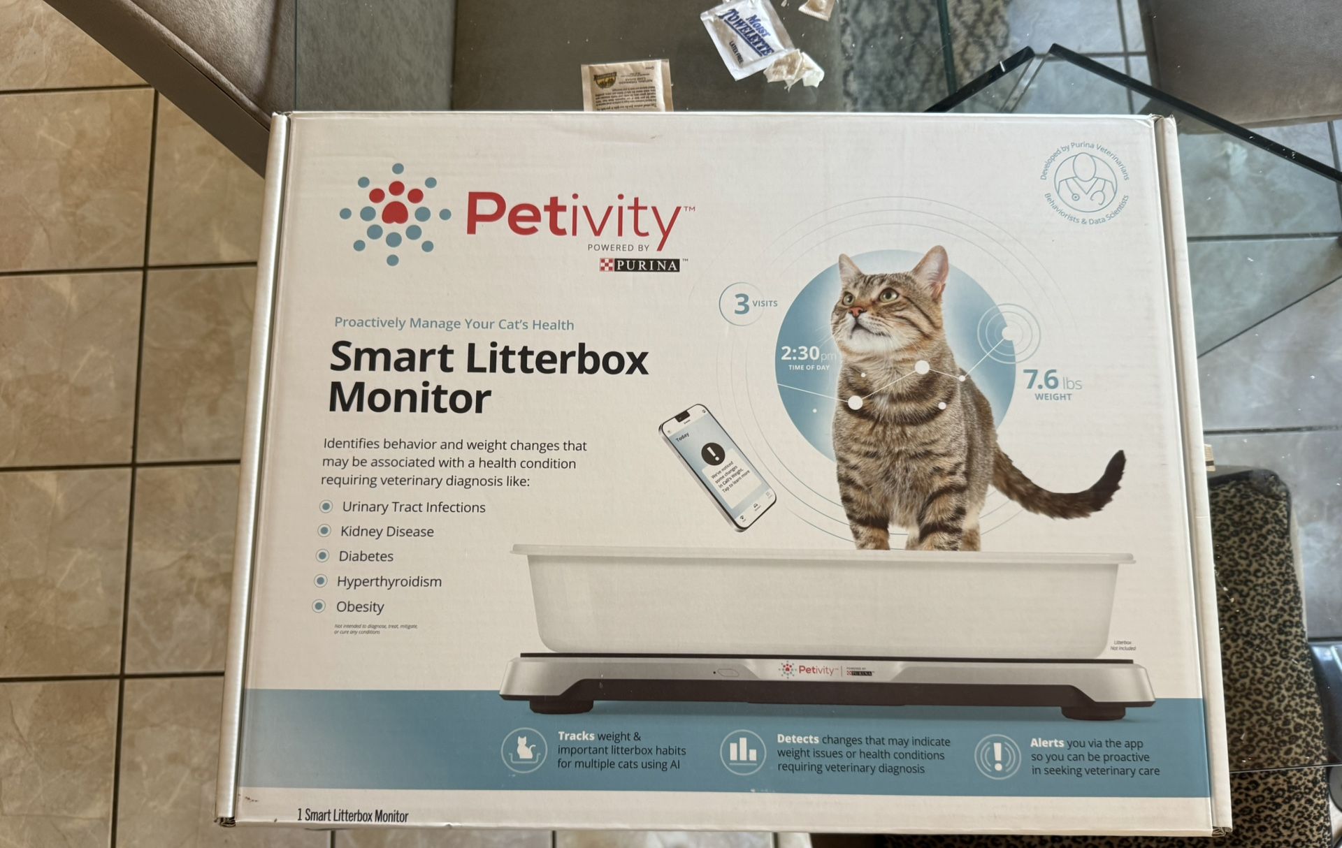 Smart Litter box Monitor 50$ OBO