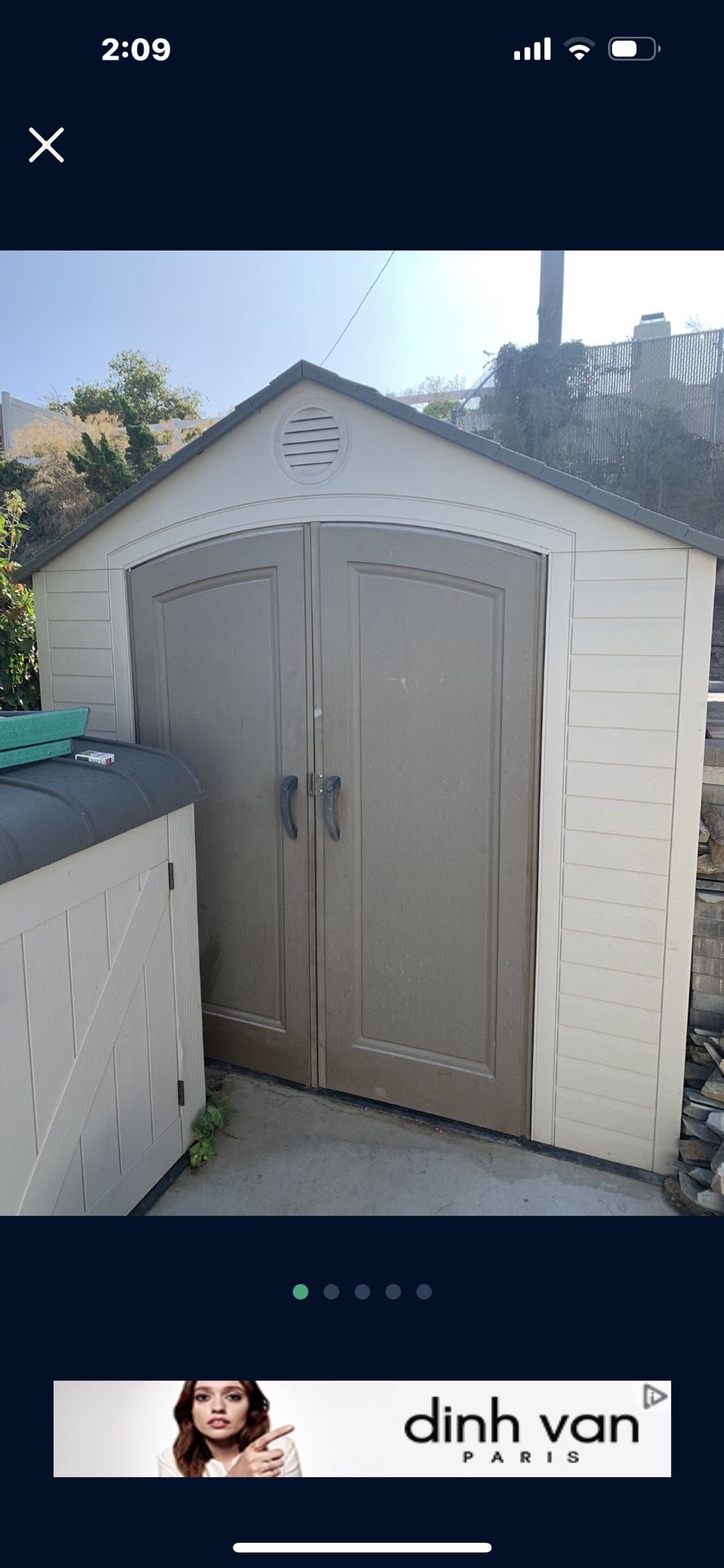 Selling My Lifetime Shed Se 12 X 7  it is  Use  but it’s still functional