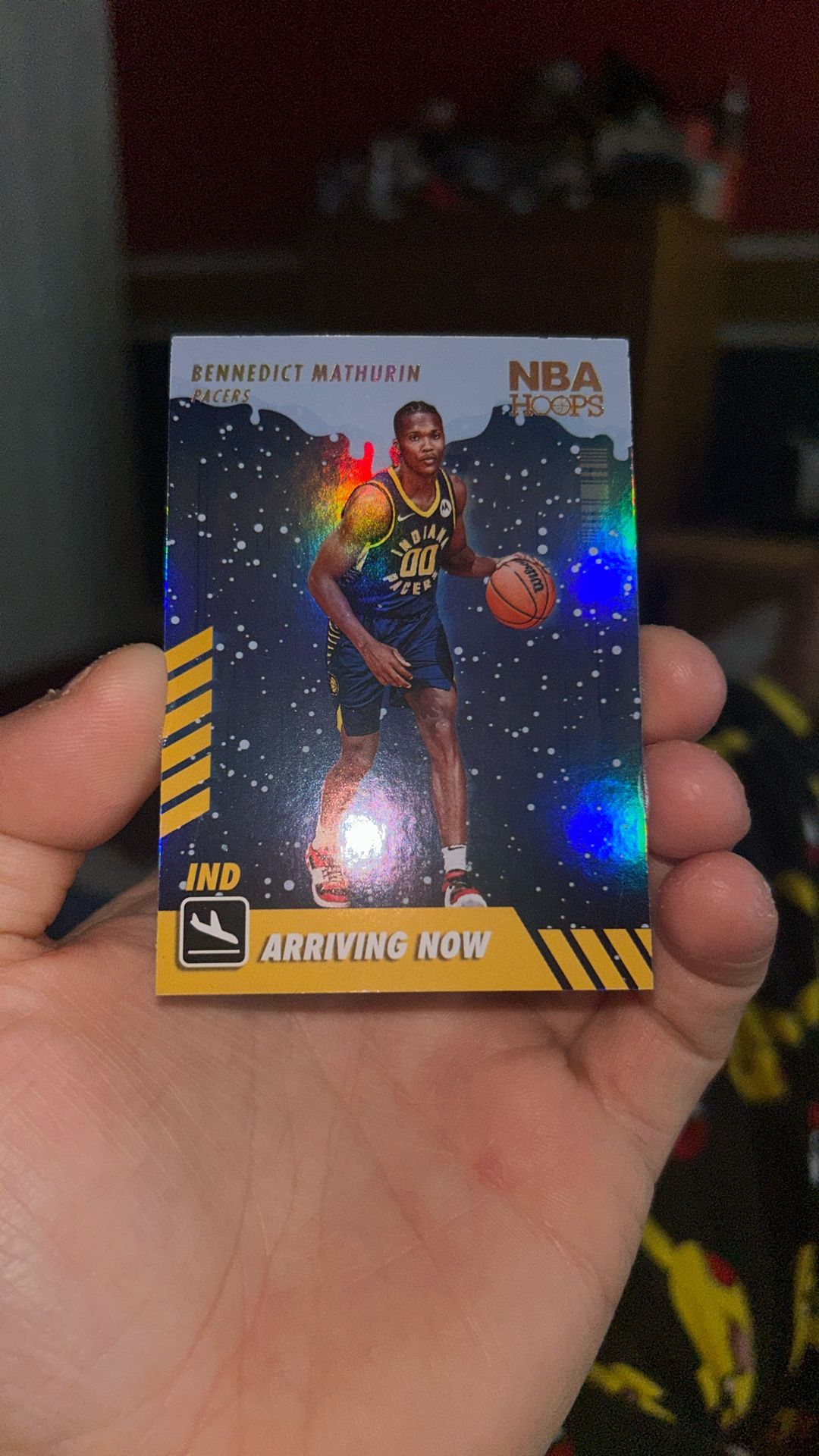 2022-23 Hoops Arriving Now Winter Holo #6 Bennedict Mathurin RC