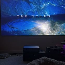 Epson LS650B 4K Laser Projector + 100" SilverFlex ALR Screen - ONLY 547 HRS