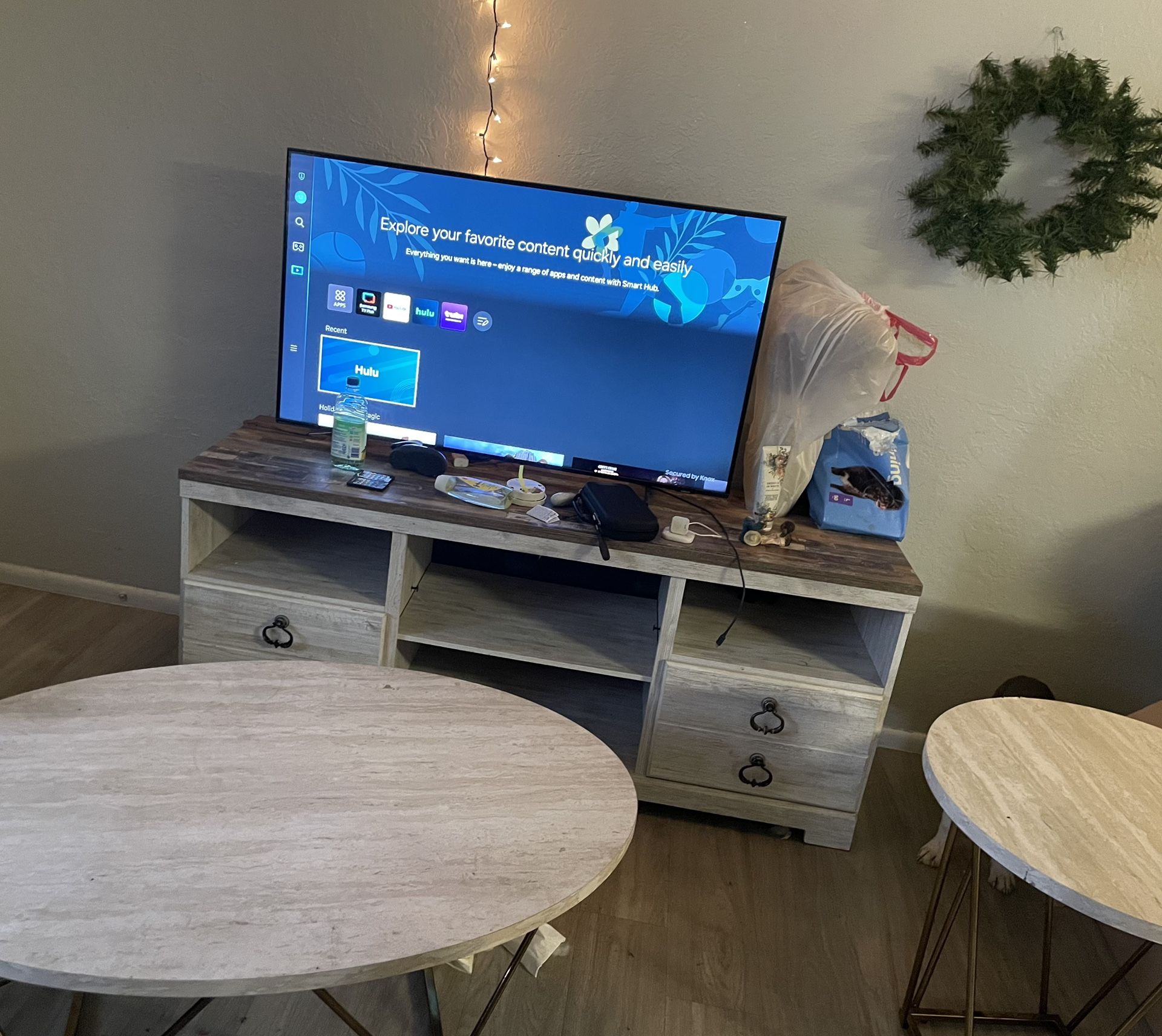Tv Console With Matching End Tables