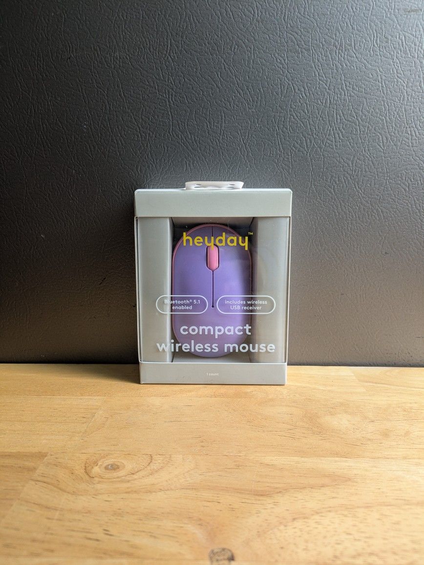 heyday. compact wireless mouse, Bluetooth 5.1 enabled