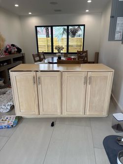 Solid wood cabinets