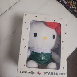 Hello Kitty Starbucks Plush New 