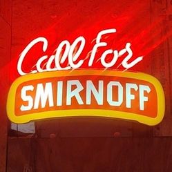 Neon Sign Retro Smirnoff Vintage