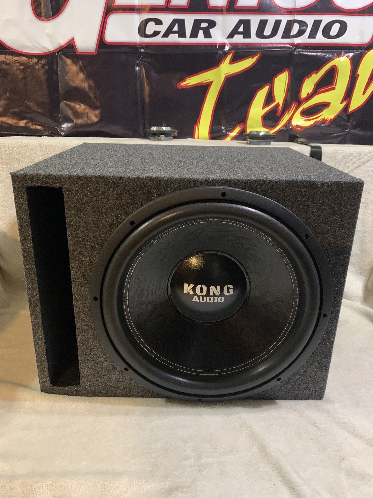 New 15" Kong Audio Subwoofer + New Ported Enclosure