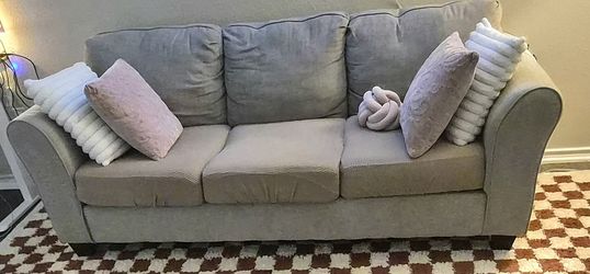 Gray Linen Couch