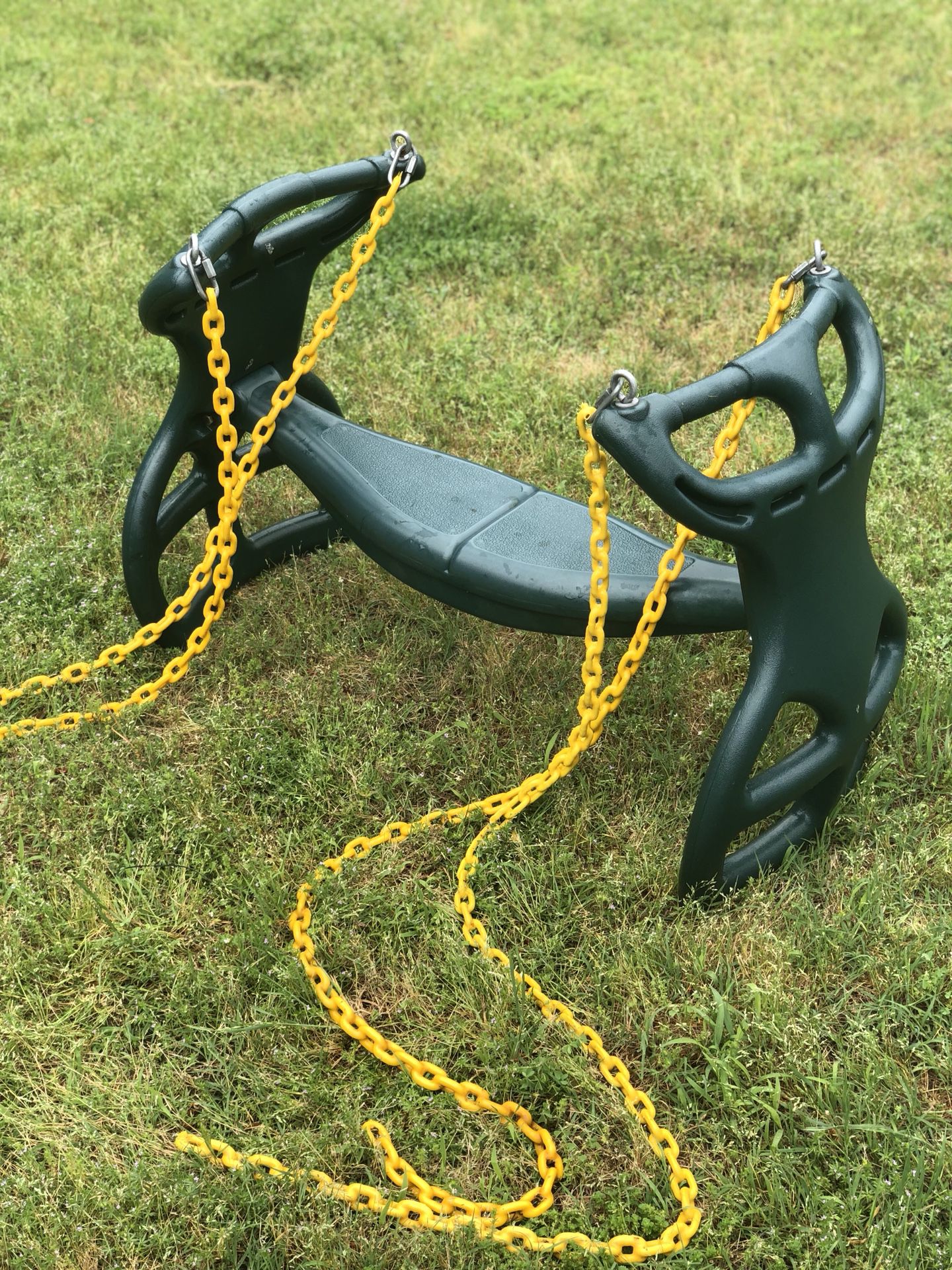 Two person play ground swing