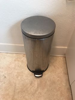 Simple Human stainless less steel kitchen trash bin