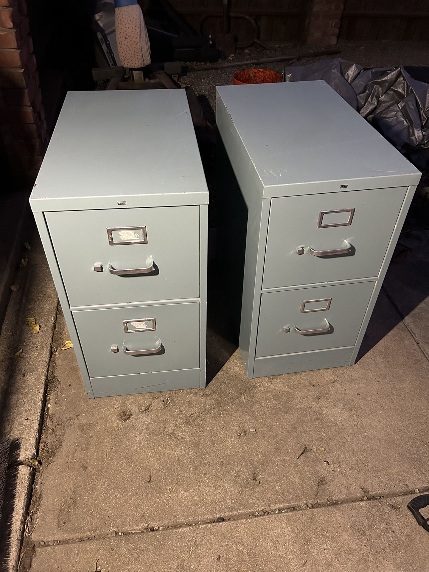 2 Drawer Metal File Cabinet 