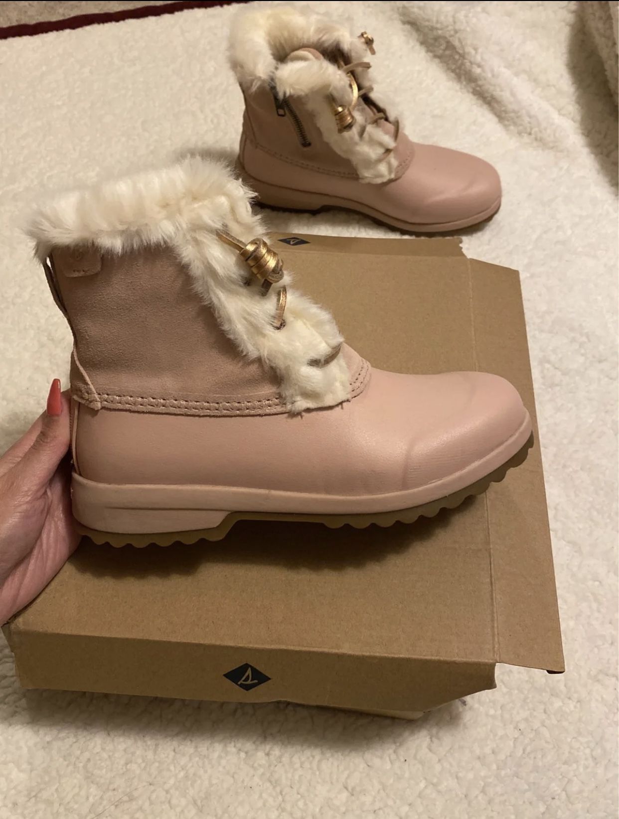 Maritime Repel Blush Colored Waterproof Boots