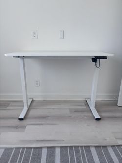 FlexiSpot Electric Standing Desk - White, 48 x 24
