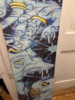 Snowboard with Graphic Art Deck