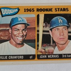 Dodgers 1965 Rookie Stars Baseball Card 