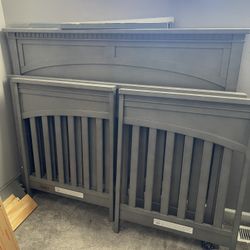 Crib/full Size Bed Frame 