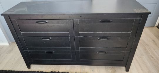 Black 6 Drawer Dresser
