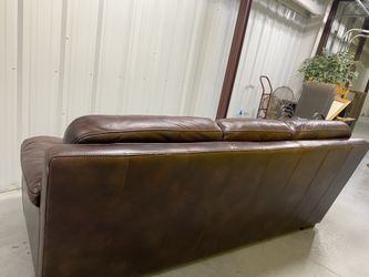 Brown Leather Sofa