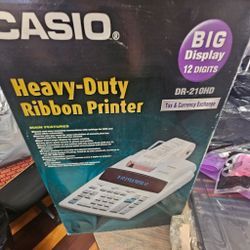 Casio Calculator With Ribbon Paper