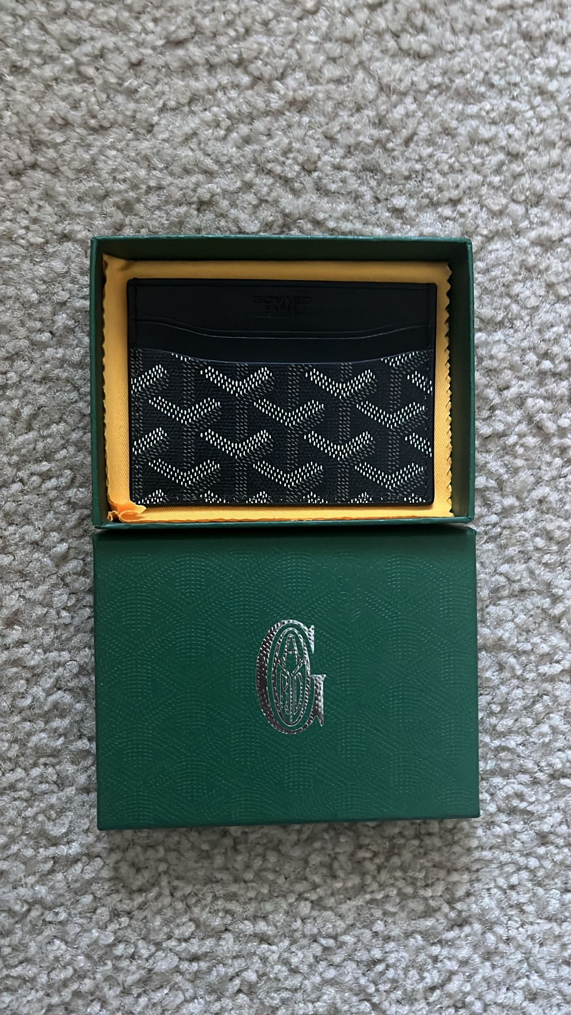 Goyard Card Holder – Black – Brand New with Box