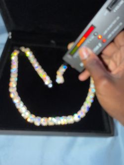Moissanite chain
