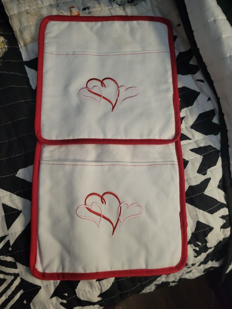 Heart Valentine's Day Pot Holders