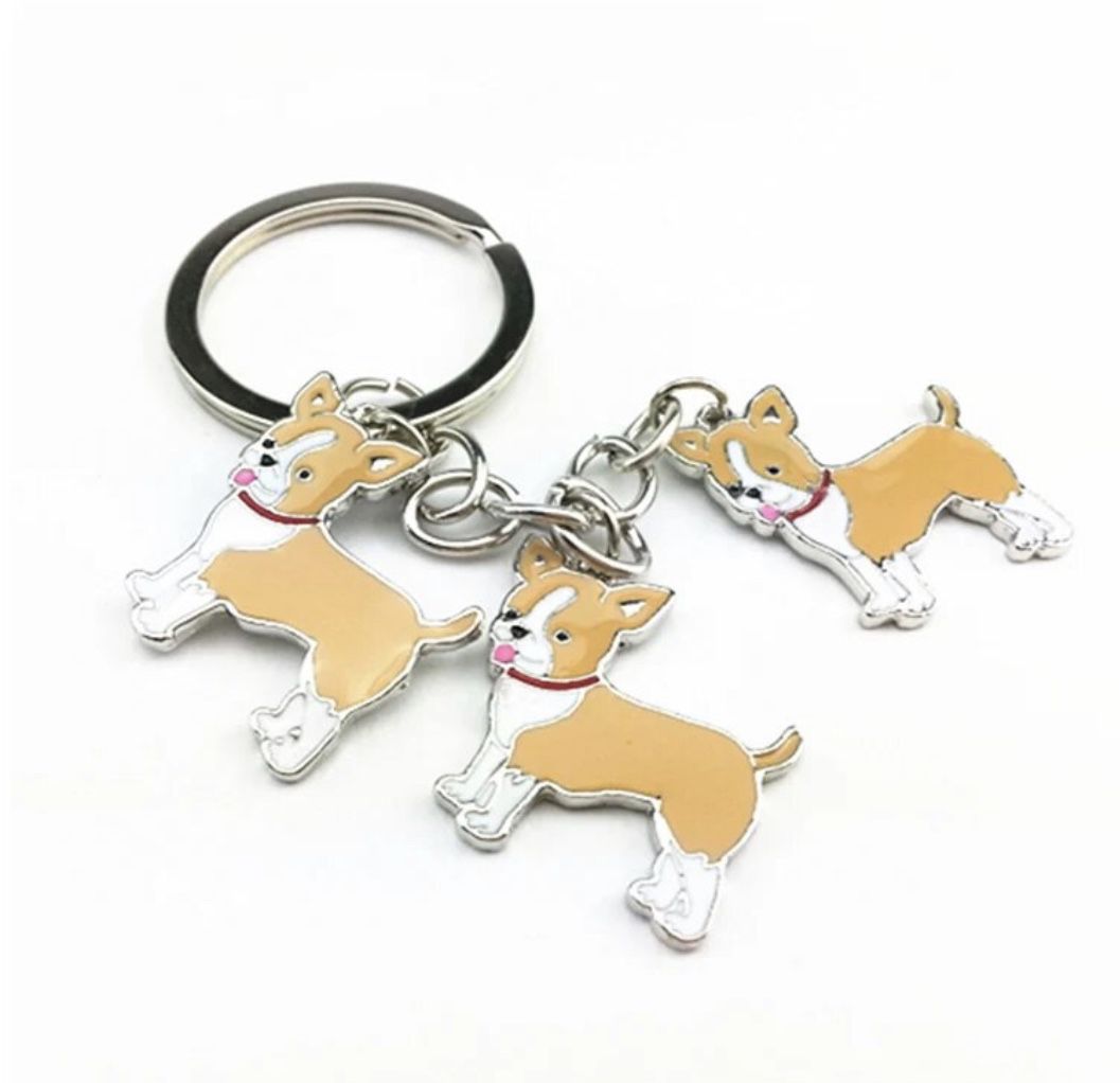 Brand New Cute Chihuahua Doggy Charms Keychain Gift 