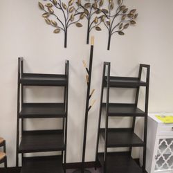 Wooden Ladder Shelf 