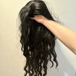 New Black Long Curled Style Wig 