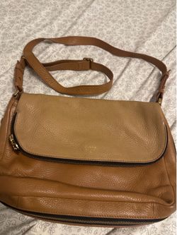 Fossil brown bag soft leather great condition $30