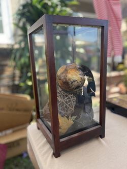 Lantern With Decorative Orbs