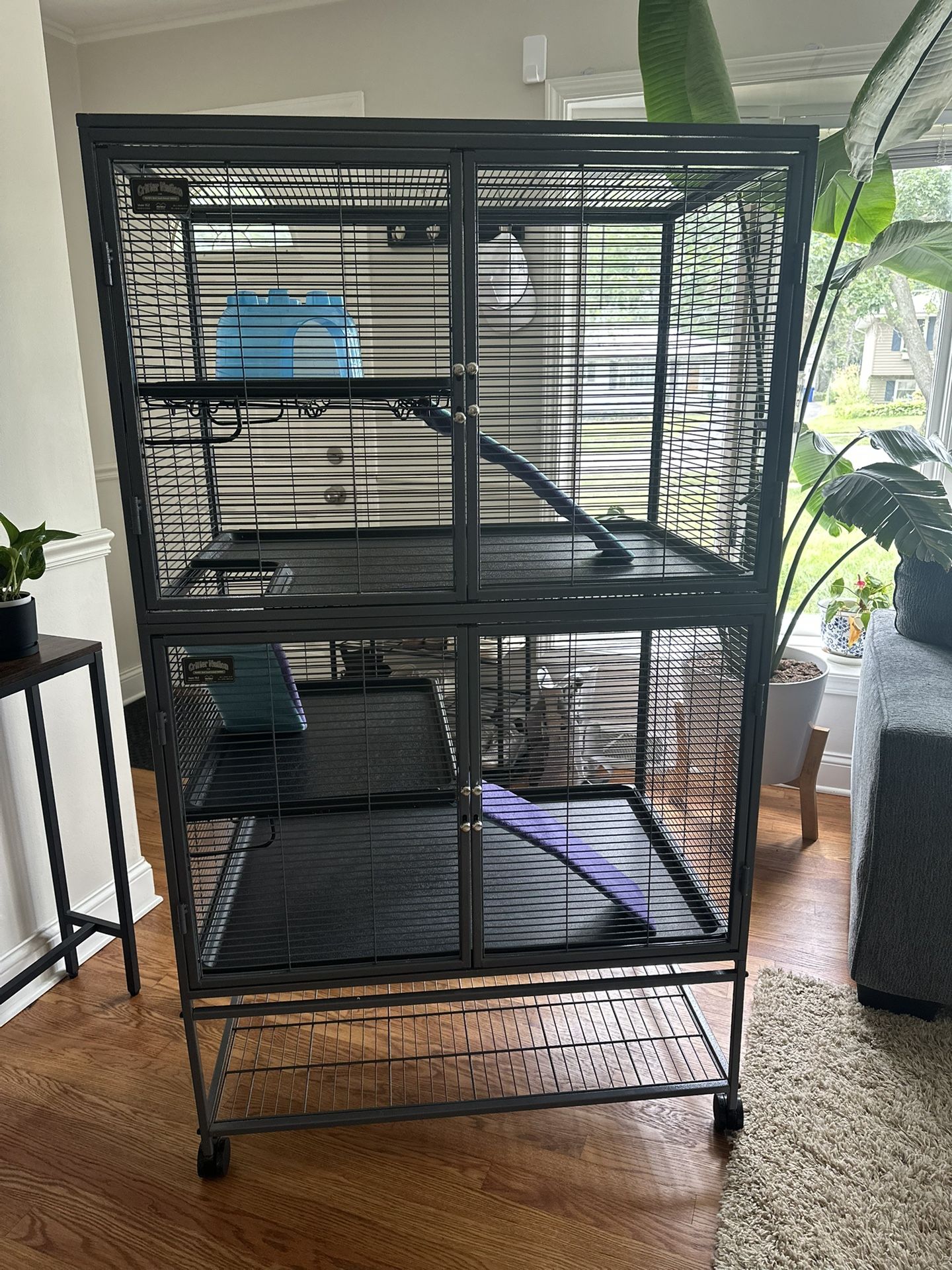 MidWest Homes for Pets Deluxe Critter Nation Double Unit Small Animal Cage (Model 162)