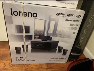 Projector With Wall Mount And Surround Sound
