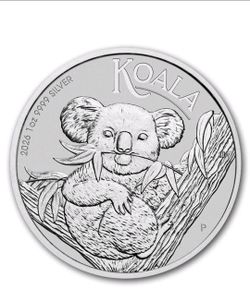 2026- 1 oz. .999 silver coin Austrailian Koala, King Charles in capsule
