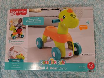 Fisher Price Paradise Pals Roll & Roar Dino....NEW