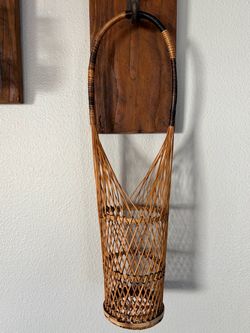 Vintage woven wicker basket