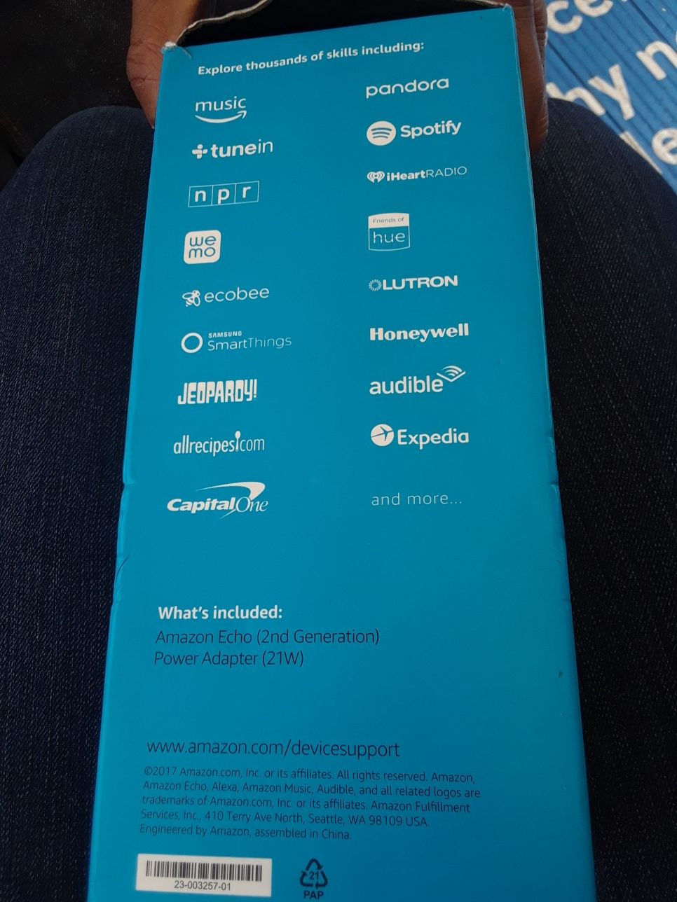 Echo voice control