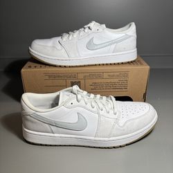 Nike Air Jordan 1 Golf Low White Pure Platinum Gum Men’s Size 11.5 Golf Shoes