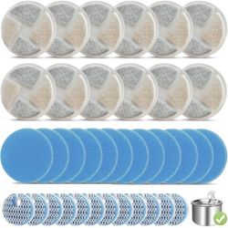 12 Set Cat Fountain Filter Replacement, Round