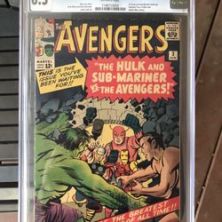 Avengers #3 (1964) CGC 6.5 — 1st Hulk & Sub-Mariner Team-up; Stan Lee & Jack Kirby