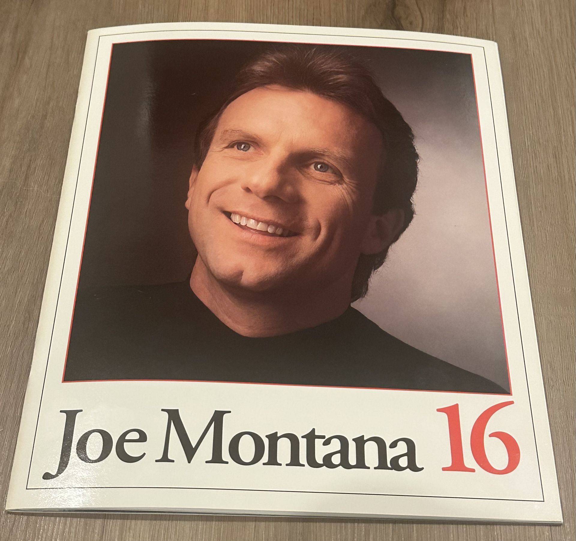 Joe Montana #16 Jersey Number Retirement Commemorative Book SF 49ers