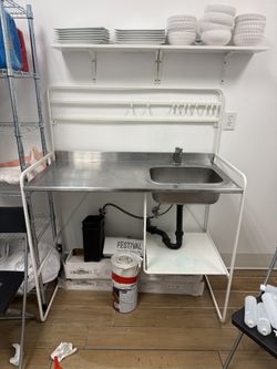 Sink And Table That Goes With It 