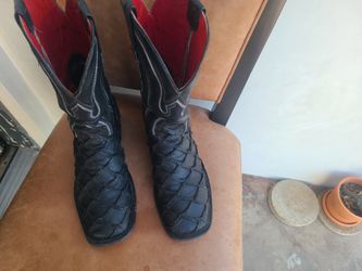 fish skin boots