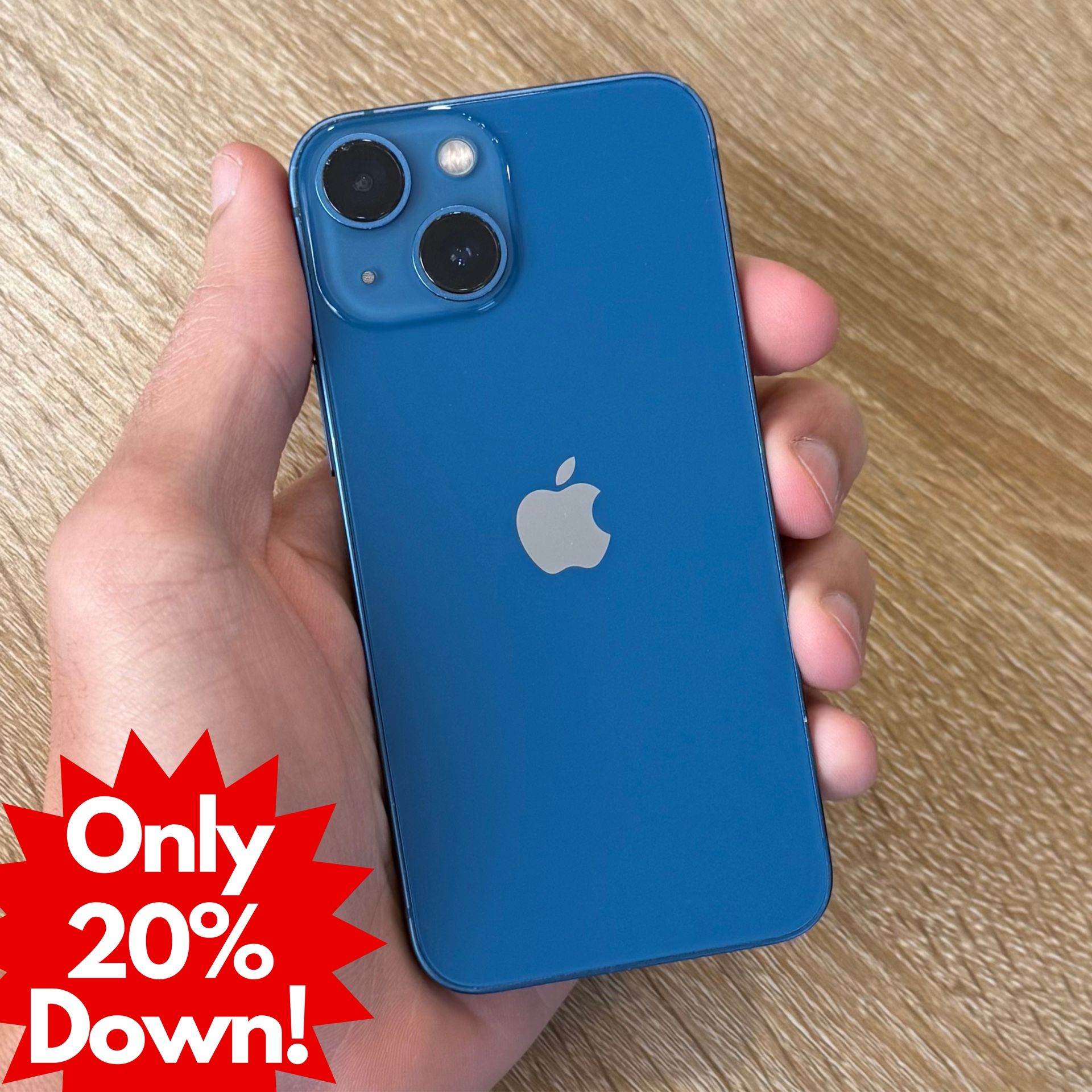 iPhone 13 Mini Unlocked 128GB Blue 12 Month Warranty No Credit Needed 20% Down!