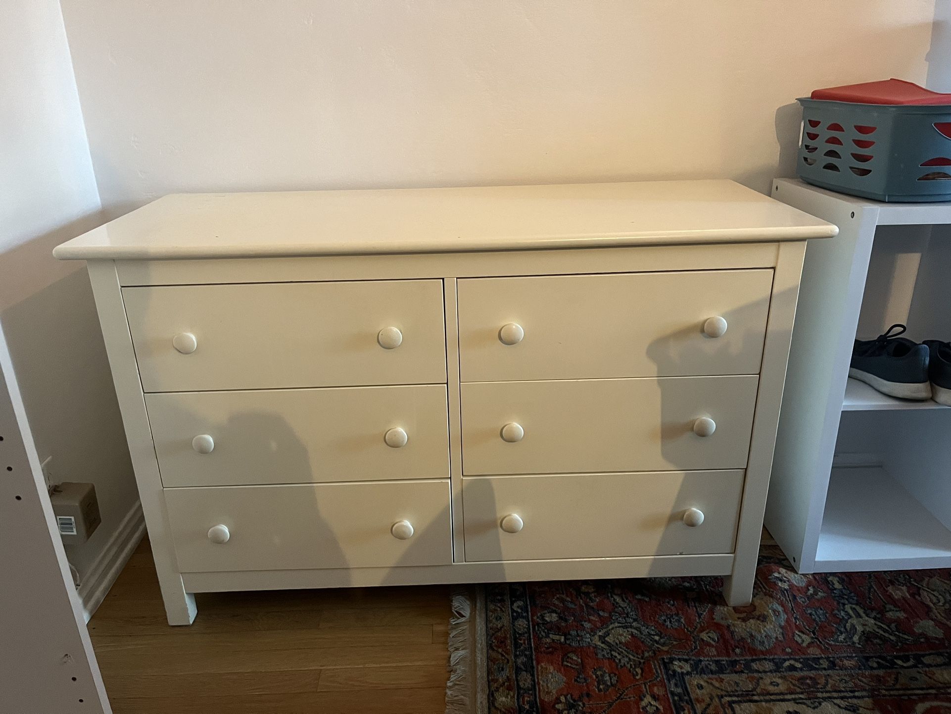 White Wooden Dresser 