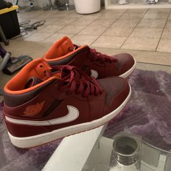 Jordan 1  Team Red Electric Orange