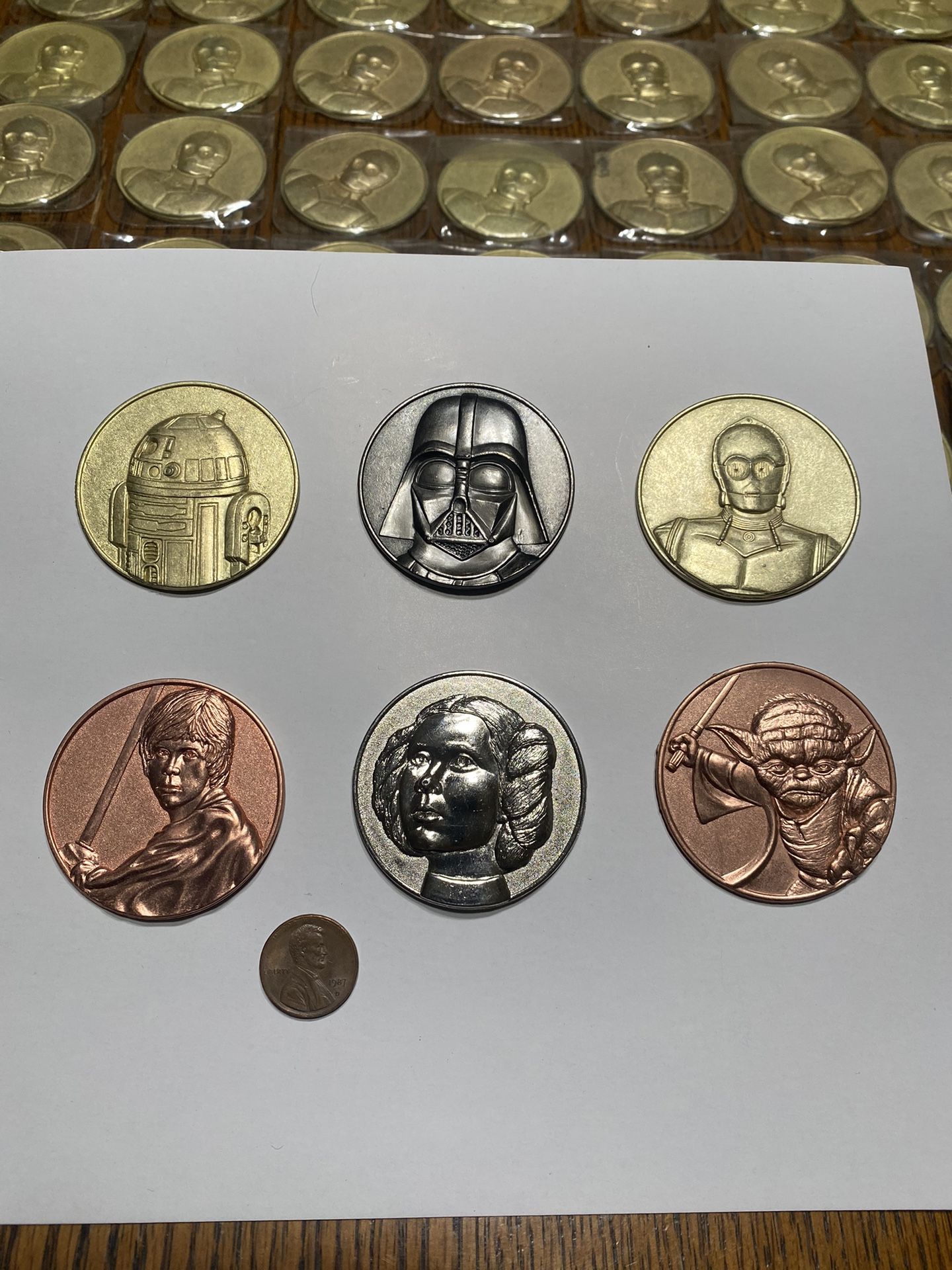 Vintage Star Wars Coins 331 In Total.