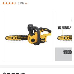 Dewalt 20 Volt Chainsaw 12in 