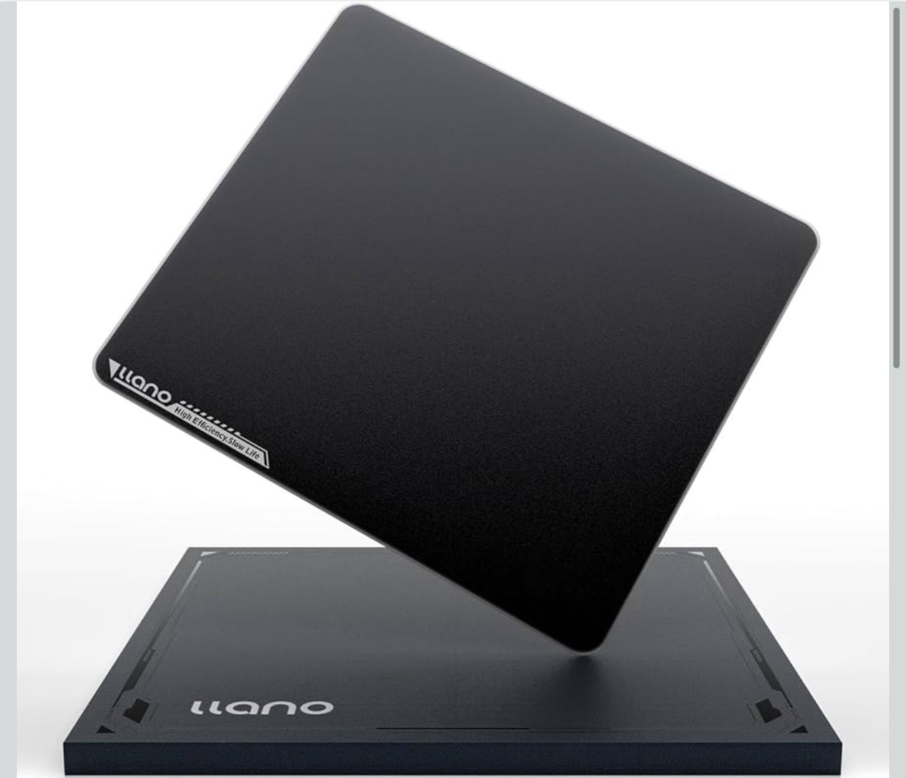 llano MP001 Tempered Glass Gaming Mousepad for FPS Gamers