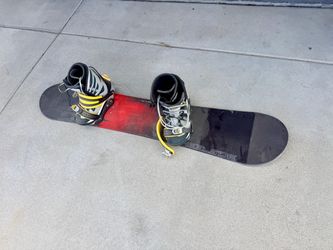 Snowboard Heelside 160, with Boots and Bindings - $120