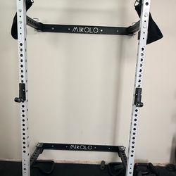 Mikolo fitness wall mounted folding rack